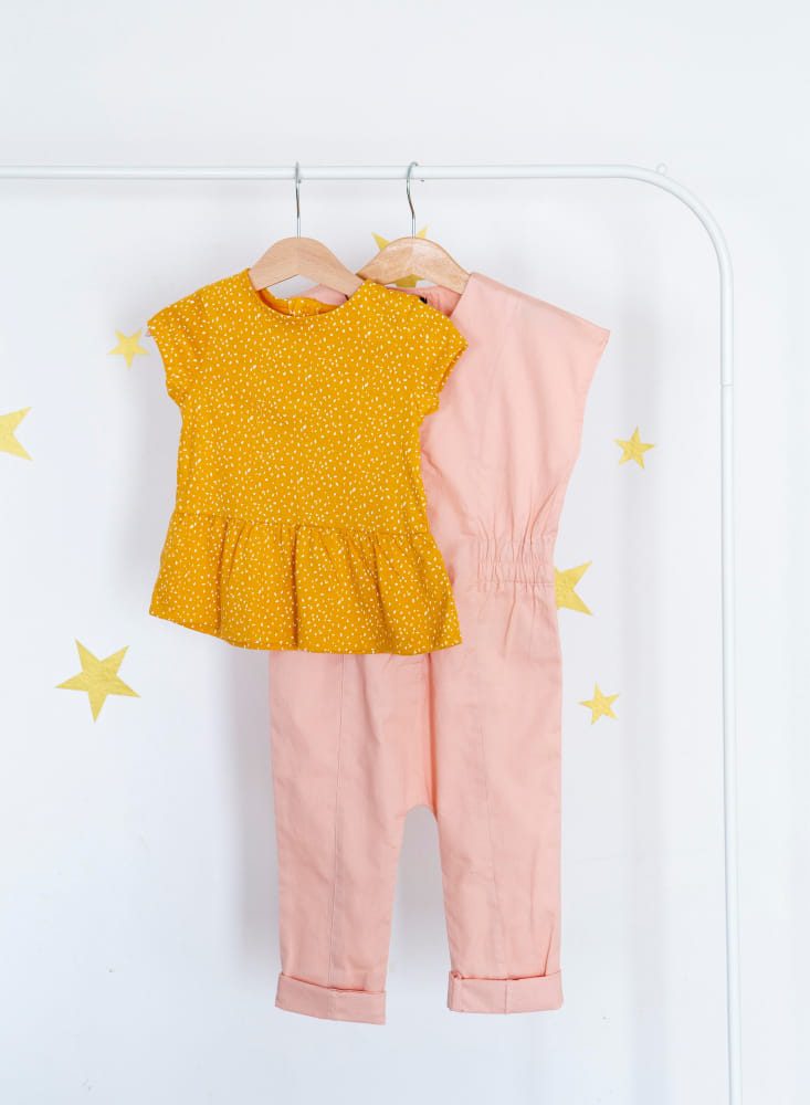 Soft folded baby clothes